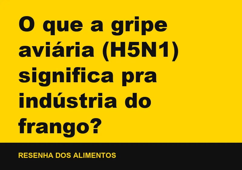O que a gripe aviária (H5N1) significa pra indústria do frango?